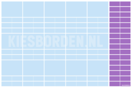 Kiesbord kleuters | Blauw-Paars