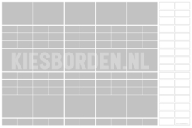 Kiesbord kleuters | Grijs-Wit