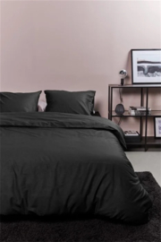 Ambiante dekbedovertrek Cotton Uni - 240 x 200/220 cm - Black 223079!