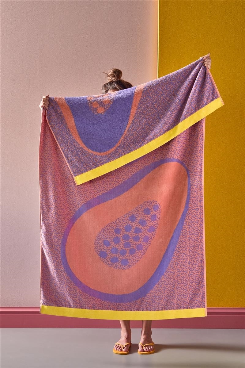KAAT Amsterdam Papaya Beach Towel - 100 x 180 cm - Multi 330031