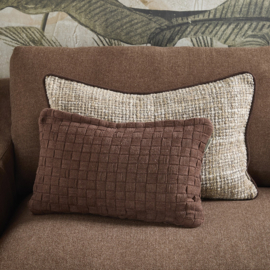 594740 Carré Pillow 50x30 brown RM (Pre order week 18)