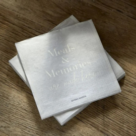 Paper Napkin Meals & Memories Riviera Maison 548160.