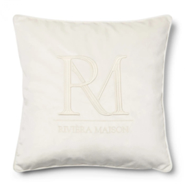 RM Monogram PillowCover white 50x50 riviera maison 552450