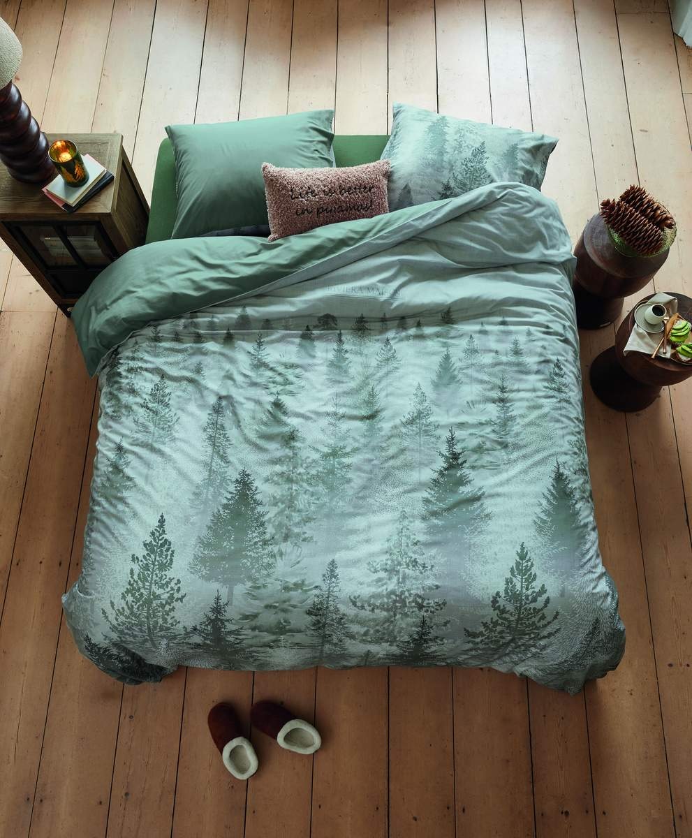 Riviera Maison bettbezug Foggy Forest - 140 x 200/220 cm + 1x 60 x 70 cm - Green 333098