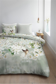 Ambiante Jasmin Scent dekbedovertrek - 135 x 200 cm - Grey Green 221929&