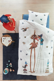 DE Beddinghouse x Fiep Amsterdam dekbedovertrek Fiep vogel - 135x200 cm - Multi 229170