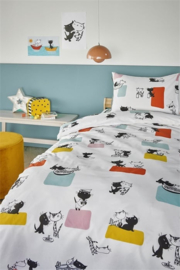 DE Beddinghouse x Fiep Amsterdam dekbedovertrek Vrienden - 135 x 200 cm - Multi 250045