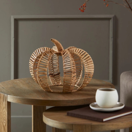 Rustic Rattan Decoration Pumpkin L 569760