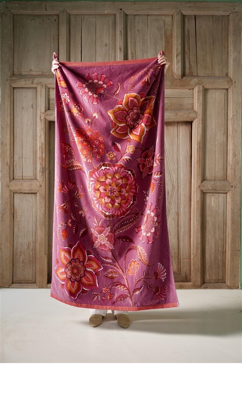 Pip Studio Viva la Vida Beachtowel - 100 x 180 cm - Lila 329679