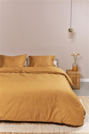 Ambiante Cotton Uni dekbedovertrek- 140 x 200/220 cm - Ochre 222997