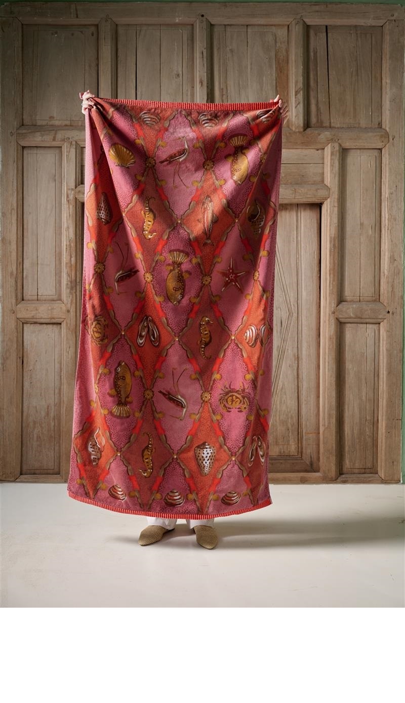 Pip Studio Little Sea Beachtowel - 100 x 180 cm - Pink 329675