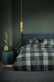 Beddinghouse dekbedovertrek Beckett - 140 x 200/220 cm - Blue Green 325823