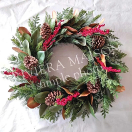 Krans Winter Berry & Pinecone Wreath Dia 78 599420 (Pre order)