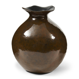 595990 Lunaro Vase Wide Forest Brown Riviera Maison