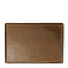 596030 Ambre Tray S Forest Brown Riviera Maison