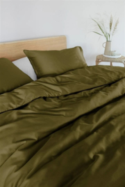 Beddinghouse dekbedovertrek Conscious - 155x220 cm - Olive Green 220495
