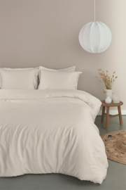 Ambiante dekbedovertrek Satin Uni - 140 x 200/220 cm - White 254871