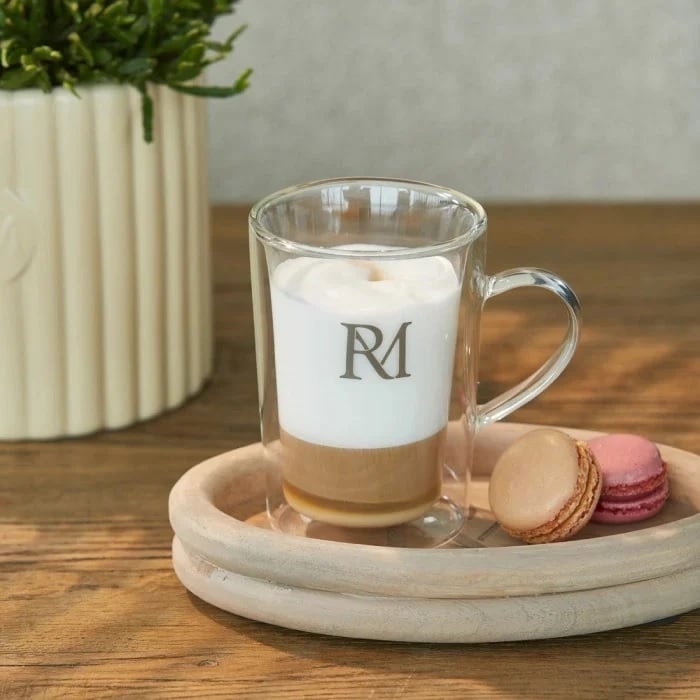 Dubbelwandig glas RM Monogram, 275ML riviera maison 574890!