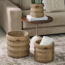 Manden Menaggio Rusic Rattan, 3 stuks riviera maison 574860