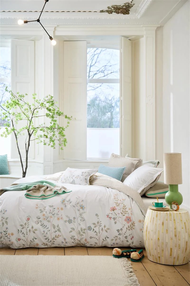Pip Studio dekbedovertrek Campo de Flores - 135 x 200 cm - Off-white 325373