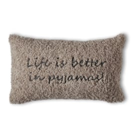 Riviera Maison Huggle cushion - 30 x 50 cm incl vulling - Sand 333160