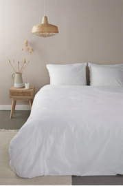 Ambiante dekbedovertrek Bamboo Uni - 155 x 220 cm - White 255593