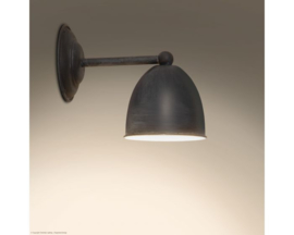 Conzone wandlamp Mat zwart Frezoli