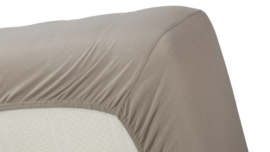 Beddinghouse Jersey Fitted sheet Twin Taupe 180 x 200/220