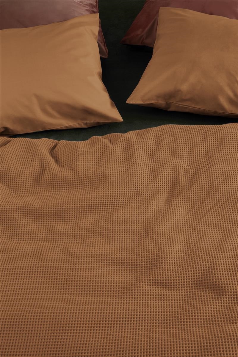 DE At Home by BeddingHouse dekbedovertrek Relax - 135 x 200 cm - Brown 238518