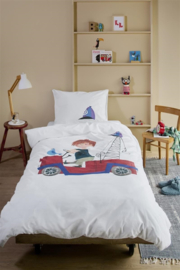 DE Beddinghouse x Fiep Amsterdam dekbedovertrek Rondjes Rijden - 135 x 200 cm - Multi 326421