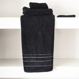 RM Elegant handdoek zwart 140x70 Riviera Maison 467010
