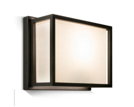 Hogenas wandlamp mat zwart Frezoli L.206.1.600 (excl kap)