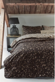 Riviera Maison dekbedovertrek Fauxy Fur - 140 x 200/220 cm - Brown 248840#