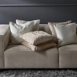 Kussenhoes RM Monogram, Flax 50x50 riviera maison 552460