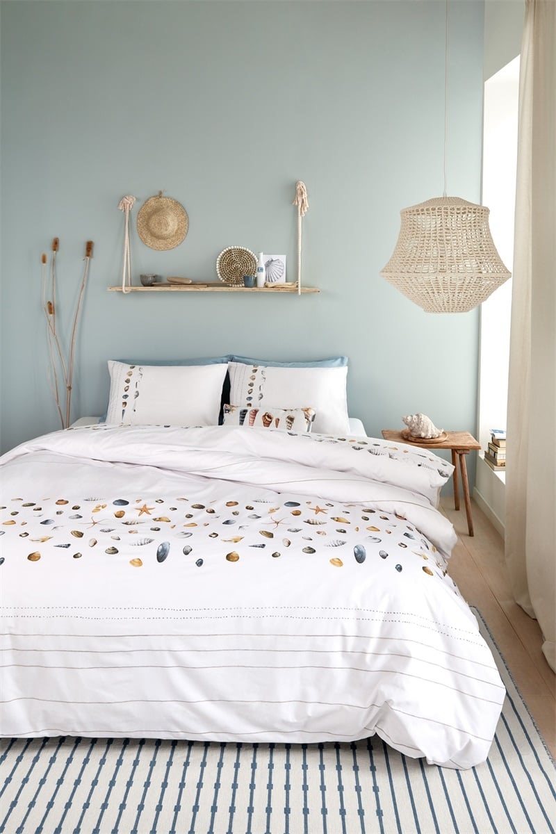 Marjolein Bastin Shellfish - 240 x 200/220 cm - White 181619