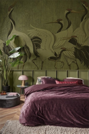 At Home by BeddingHouse dekbedovertrek Forgotten - 155 x 220 cm - Aubergine 249116