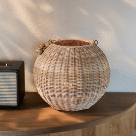 595640 Rustic Rattan Cherchio Lantern (Pre order week 17)