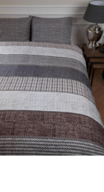 DE Riviera Maison dekbedovertrek Tailor - 200x200 cm - Anthracite 204549