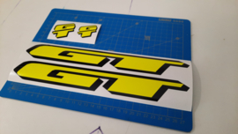 GT Repro Decals Black/Neon Yellow