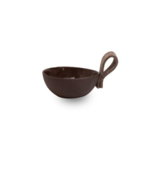 NADesign Kommetje met lus van vilt (11 cm.) brown