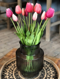 Tulpen rood roze bosje 7 stuks