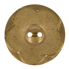 knoop bloem oud goud 33.75mm