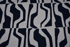 Bittoun - Abstract  in blue and creme