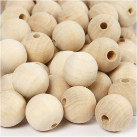 Houten kraal 20mm