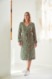 Atelier Jupe - viscose - Green with pink flowers