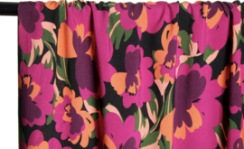 Atelier Jupe - Fuchsia flowers viscose
