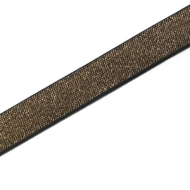 Prym gekleurd elastiek zwart- goud 25mm