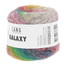 LangYarns Galaxy, kleur 5 roze-oranje-groen