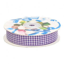 lint ruit pepita 20mm, paars