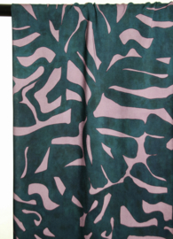 Atelier Jupe - Dark patrol green and dusty mauve viscose